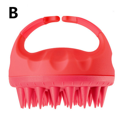 Suha mokra Silikonska četka za kosu s dvostrukom upotrebom Neklizajuća Frizerska četka za masažu Bath Artefact Meka četka za šampon Češalj za kosu Njega