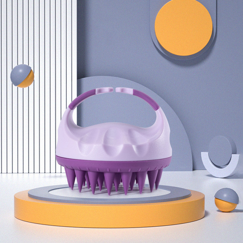 Suha mokra Silikonska četka za kosu s dvostrukom upotrebom Neklizajuća Frizerska četka za masažu Bath Artefact Meka četka za šampon Češalj za kosu Njega