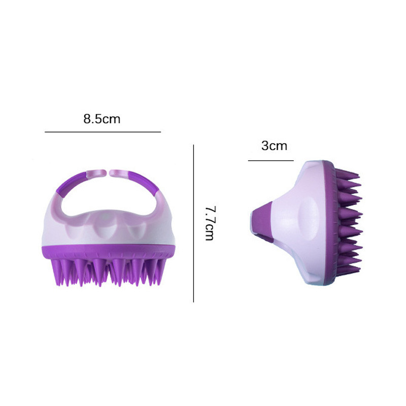 Suha mokra Silikonska četka za kosu s dvostrukom upotrebom Neklizajuća Frizerska četka za masažu Bath Artefact Meka četka za šampon Češalj za kosu Njega
