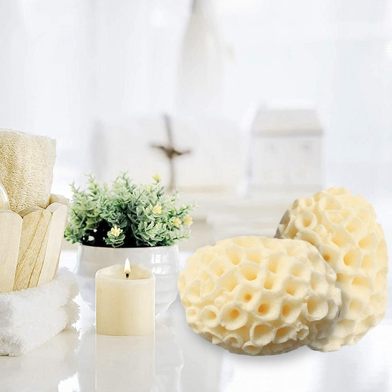 Dabīgais jūras vilnas sūklis aizstājējs atmirušās ādas noņemšanai, pīlings, masāžas pufs tīrīšanas dušas putas ķermeņa sejas mazgāšanas sūklis