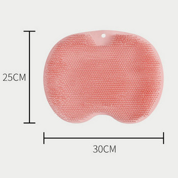 Силиконова четка за гръб Баня Неплъзгаща се измиваща подложка за крака Масажна подложка за душ със смукателна вана Масажна подложка за ексфолираща четка за крака