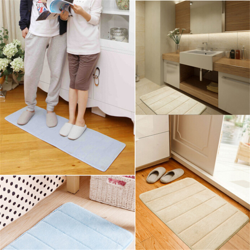 1PC Vannas paklājiņš Mājas mīkstās tualetes Dušas paklājs Ūdens absorbcijas neslīdošs paklājs Vannas istabas piederumu komplekts vannas istabas paklāju grīdas paklājiņiem