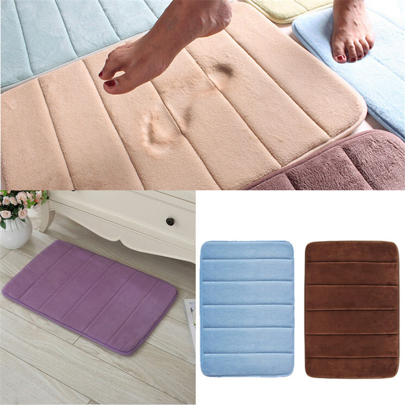 1PC Vannas paklājiņš Mājas mīkstās tualetes Dušas paklājs Ūdens absorbcijas neslīdošs paklājs Vannas istabas piederumu komplekts vannas istabas paklāju grīdas paklājiņiem