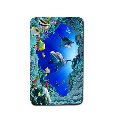 Rietumu stila tualetes paklājs Videi draudzīgs vannas istabas paklājs paklājs Tower Scenic U vannas paklājiņš Toillete sēdekļa paklājiņš mājas dekorēšanai