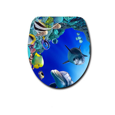 Rietumu stila tualetes paklājs Videi draudzīgs vannas istabas paklājs paklājs Tower Scenic U vannas paklājiņš Toillete sēdekļa paklājiņš mājas dekorēšanai