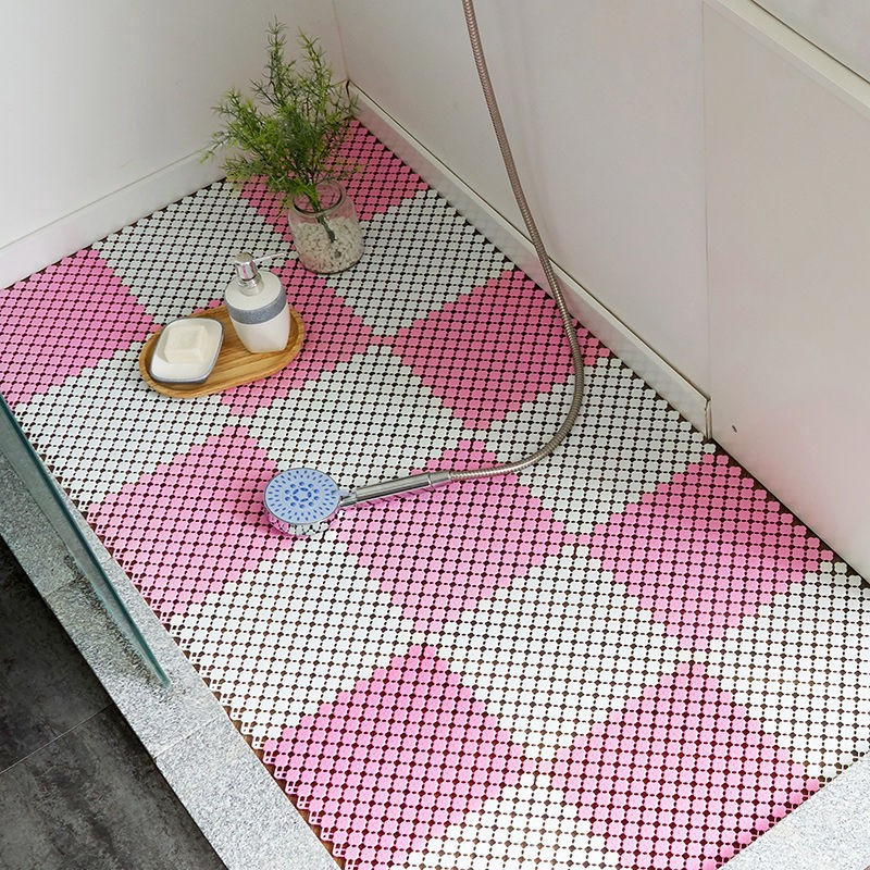 Vannas istabas paklājiņš pretslīdošs 23x23cm vannas grīdas paklājiņš, ūdensizturīgs elastīgs guļamistabas tualetes paklājiņš pret krišanu