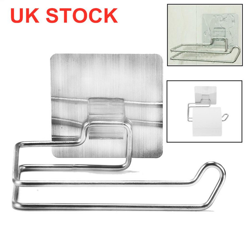 Kuhinjski držač maramica od nehrđajućeg čelika Vodootporan stalak bez bušenja Zidna polica Nosač za vješanje Stalci za pohranu