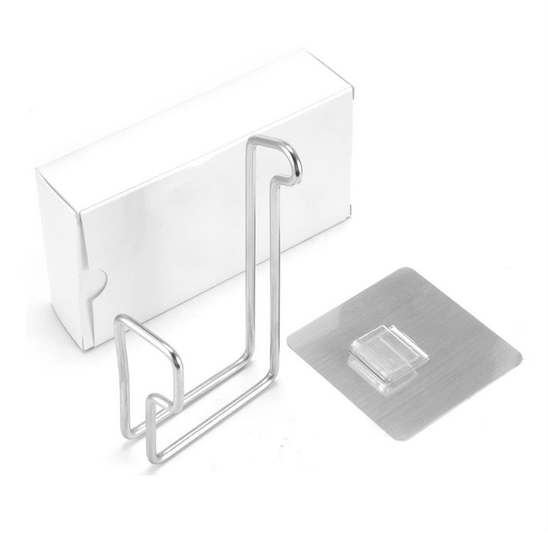 Kuhinjski držač maramica od nehrđajućeg čelika Vodootporan stalak bez bušenja Zidna polica Nosač za vješanje Stalci za pohranu