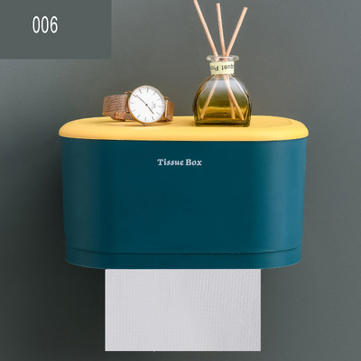 Zidni držači kutije za toaletni papir Vodootporna polica za mobilni telefon Stalak za pohranu toaletnog papira Kutija za toaletne maramice Kupaonica