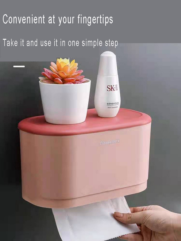 Zidni držači kutije za toaletni papir Vodootporna polica za mobilni telefon Stalak za pohranu toaletnog papira Kutija za toaletne maramice Kupaonica