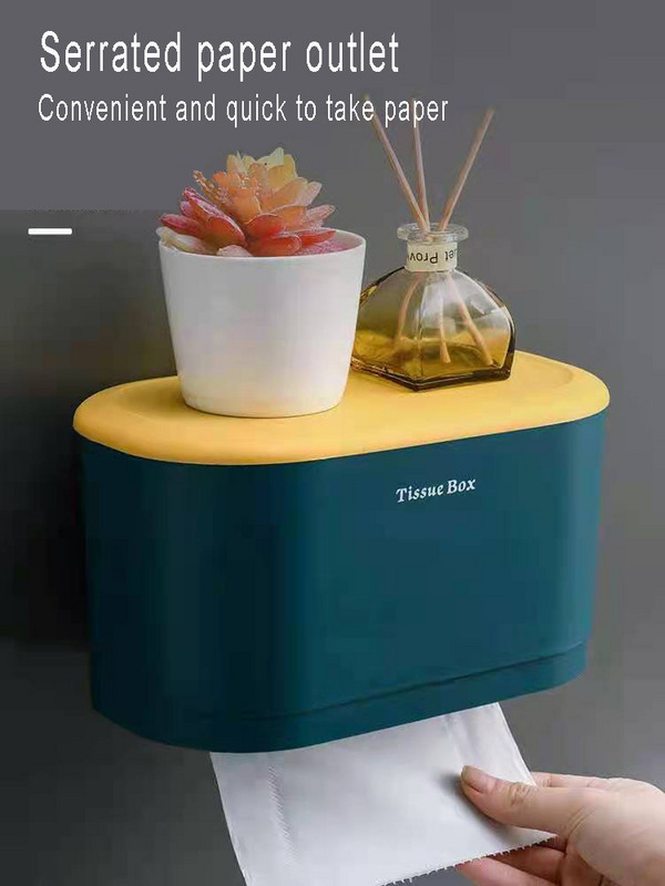 Zidni držači kutije za toaletni papir Vodootporna polica za mobilni telefon Stalak za pohranu toaletnog papira Kutija za toaletne maramice Kupaonica