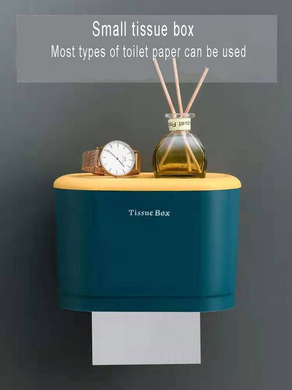 Zidni držači kutije za toaletni papir Vodootporna polica za mobilni telefon Stalak za pohranu toaletnog papira Kutija za toaletne maramice Kupaonica