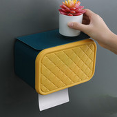 Tualetes papīra turētājs ar plauktu, pašlīmējošs vannas istabas piederumiem WC salvešu kaste pie sienas stiprināms ruļļa paplāte radošais dozators Sākums