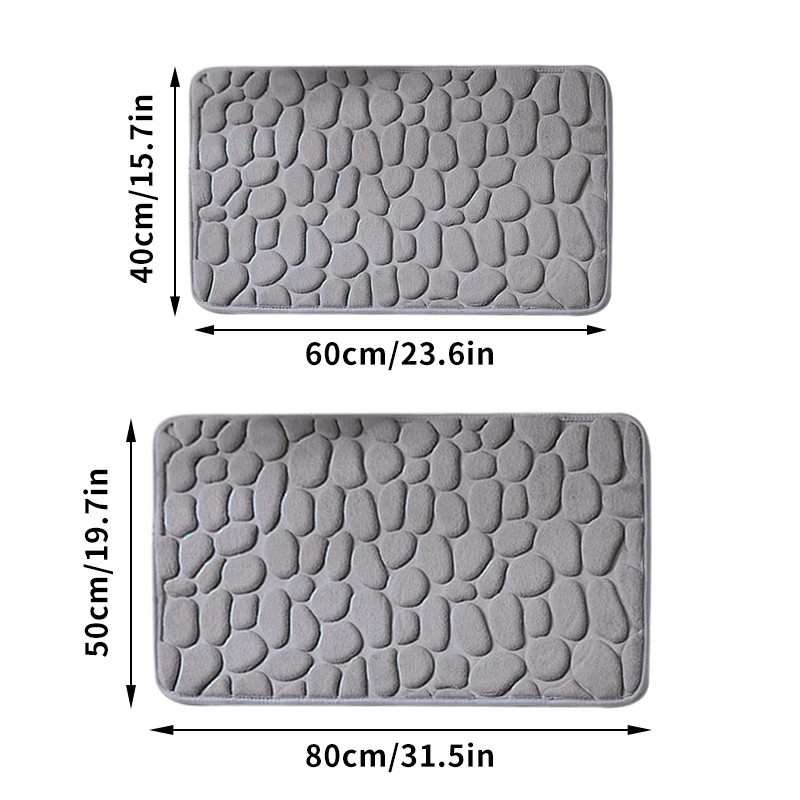 Pretslīdošs vannas paklājs ūdeni absorbējošs vannas istabas paklājs Memory Foam vannas istabas paklājs mīksts grīdas paklājs vannas sānu paklājs ieejas durvju paklājs