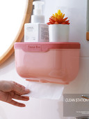 Sienas stiprinājums Toliet papīra turētājs ūdensnecaurlaidīgs kastes salvešu kaste mobilā tālruņa uzglabāšanas plaukts, salvešu rullīšu papīra caurule vannas istabai