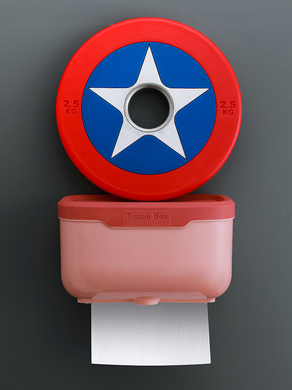 Sienas stiprinājums Toliet papīra turētājs ūdensnecaurlaidīgs kastes salvešu kaste mobilā tālruņa uzglabāšanas plaukts, salvešu rullīšu papīra caurule vannas istabai