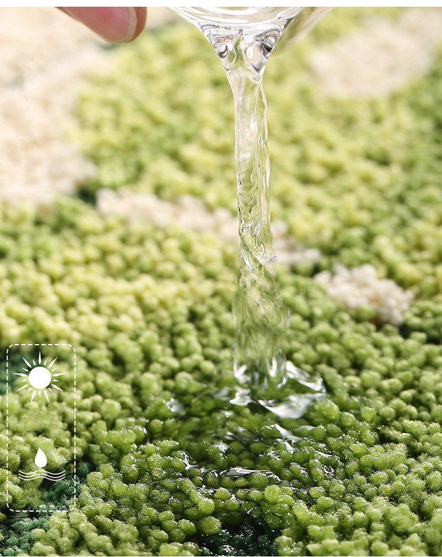 Kvalitatīvs pretslīdošs grīdas paklājs, jauns lapu raksts, mīksts vannas istabas paklājiņš mājas dekorēšanai, absorbējošs guļamistabas priekšnams vannas paklājs tualetes paklājs 1 gab.