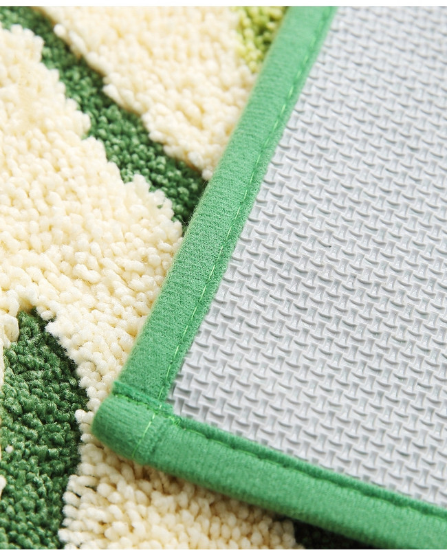 Kvalitatīvs pretslīdošs grīdas paklājs, jauns lapu raksts, mīksts vannas istabas paklājiņš mājas dekorēšanai, absorbējošs guļamistabas priekšnams vannas paklājs tualetes paklājs 1 gab.