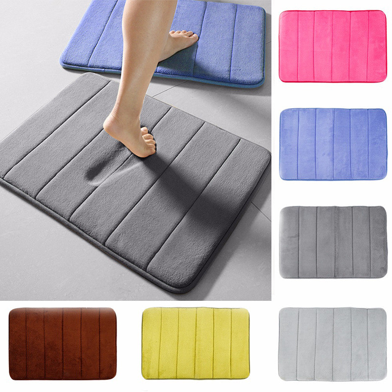 Mājas paklājiņš Koraļļu vilnas paklājs, ūdens absorbcija, neslīdošs Memory Foam, absorbējošs mazgājams paklājs, tualetes grīdas paklājs vannas istabas paklāju komplekts