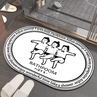 5s greitai džiūstantis sugeriantis vonios kilimėlis Vonios kambario diatominis purvo akmens raštas neslystantis kilimas Buitinis vonios dušo kilimėlis priekinis durų kilimėlis