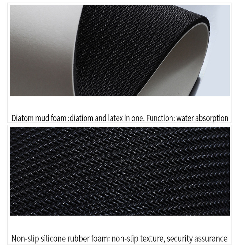 Vannas paklājiņš Super Absorbents Neslīdošs Diatom Dub Vannas istabas paklājs Ātri žūstošs vannas dušas paklājs Virtuves ieejas durvju paklāji Mājas grīdas paklājs