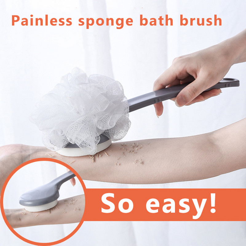 Gara roktura pīlings vannas sūklis Muguras skruberis Vannas ķermeņa birste pīlinga tīrīšanas aprīkojums dušas birste