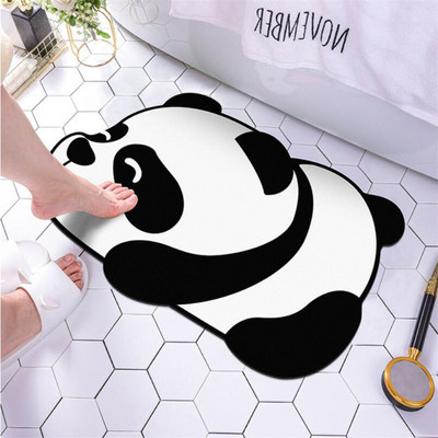 Γρήγορο στέγνωμα Cute Cat Dog Panda Super Absorbent Mat Bath Αντιολισθητικό Χαλάκι Δερμάτινο Πατάκι δαπέδου Χαλί τουαλέτας Home Χαλάκι μπάνιου Χαλί μπάνιου