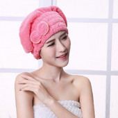 Girl Dry Hair Cap Ātri žūstošs sausu matu dvieļu vāciņš dušas vāciņš Mikrošķiedras cietā dvieļu vāciņš Super absorbents turbāns sausiem matiem 1 gab.