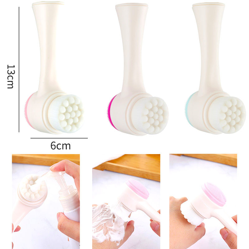 Sejas tīrīšanas birstes Silikona ādas kopšanas rīks Sejas tīrīšanas birstes Sejas masāžas mazgāšana Skaistumkopšanas produktu vairumtirdzniecība#19