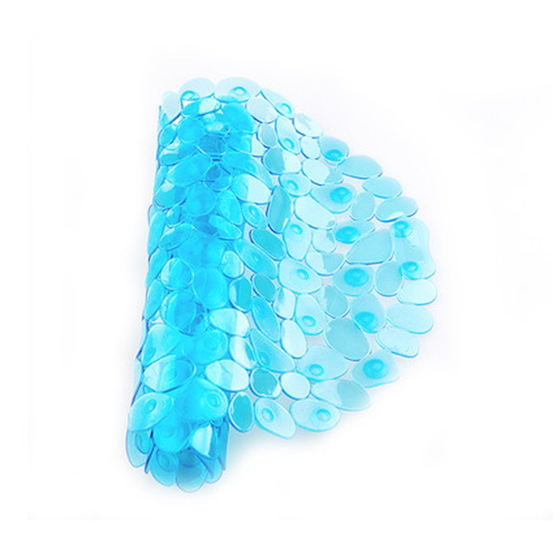 Bruģakmens stila neslīdoši vannas paklājiņi Kājslauķis Vannas istabas paklājiņi vannas istabai Neslīdoši PVC paklājiņi Zili, zaļi, violeti, balti 65*35cm