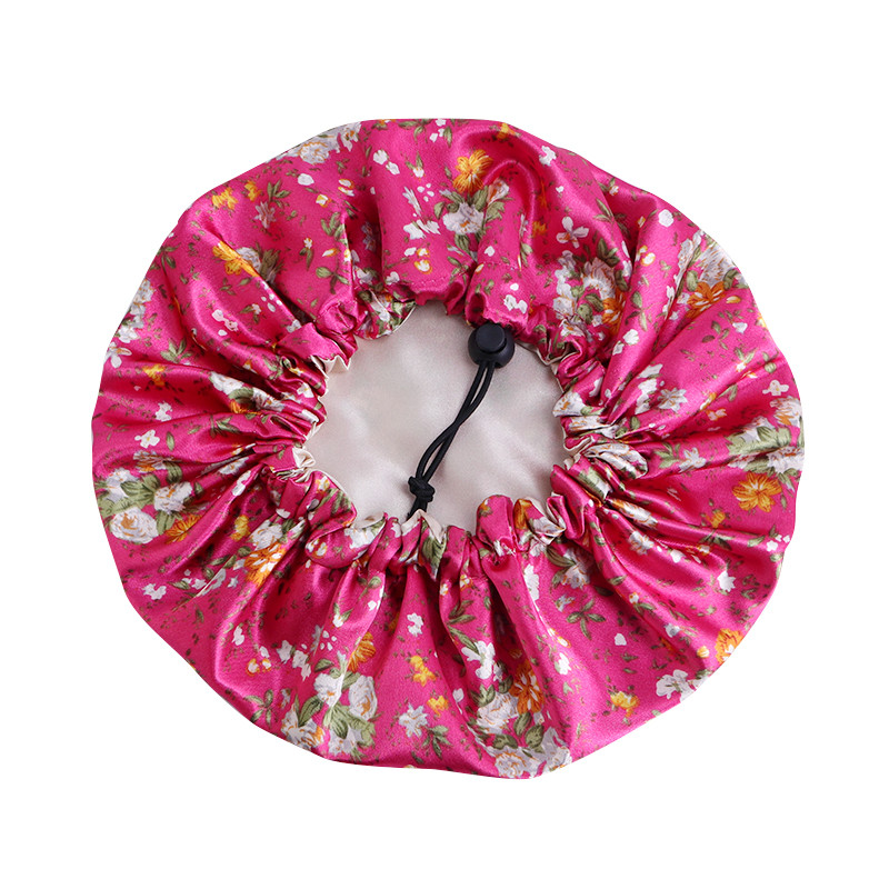 Regulējams, grozāms satīna pārsegs bērniem, satīna odere, nakts miega cepure, bērnu meitene, ķīmiskā maska, galvassega, matu kopšana, mīksta, jauka cepure