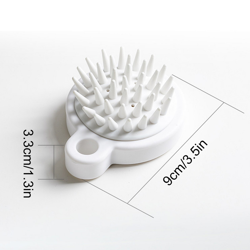 Silikona galvas korpuss, lai mazgātu tīru matu masāžas šampūnu masāžas ķemmes vannas masāžas birste Galvas ādas masāžas birste Matu otu šampūns