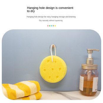 Κρεμαστό στρογγυλό μπάνιο με φύκια σφουγγάρι Παιδικό τρίψιμο μπάνιου Σφουγγάρι κηρήθρα αφρού Καθαρισμός σώματος Προϊόντα μπάνιου