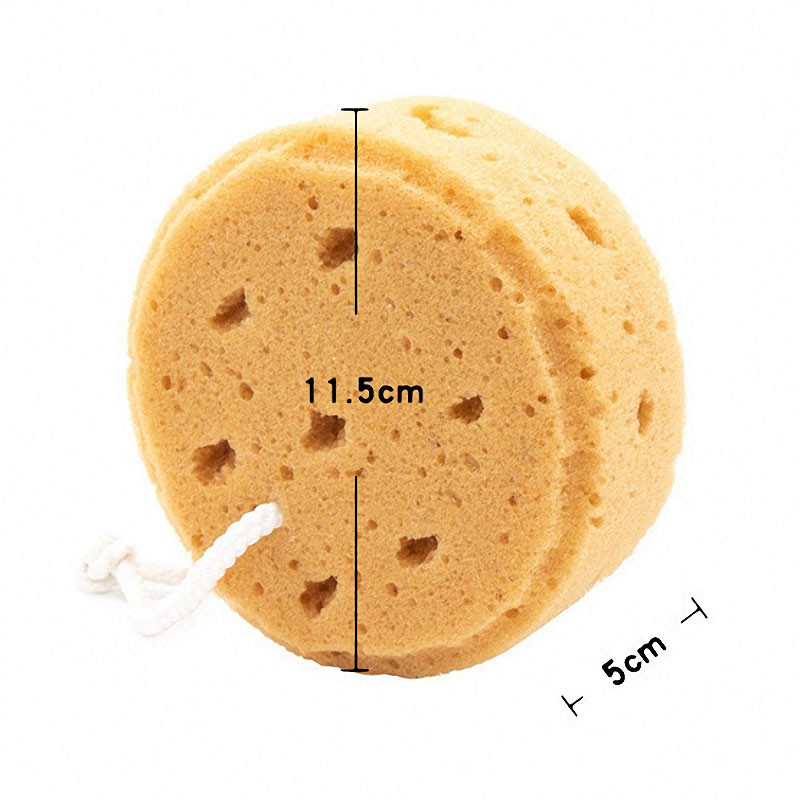 Viseća okrugla spužva za kupanje od morskih algi, spužva za piling za djecu, pjena za čišćenje tijela, proizvodi za kupanje