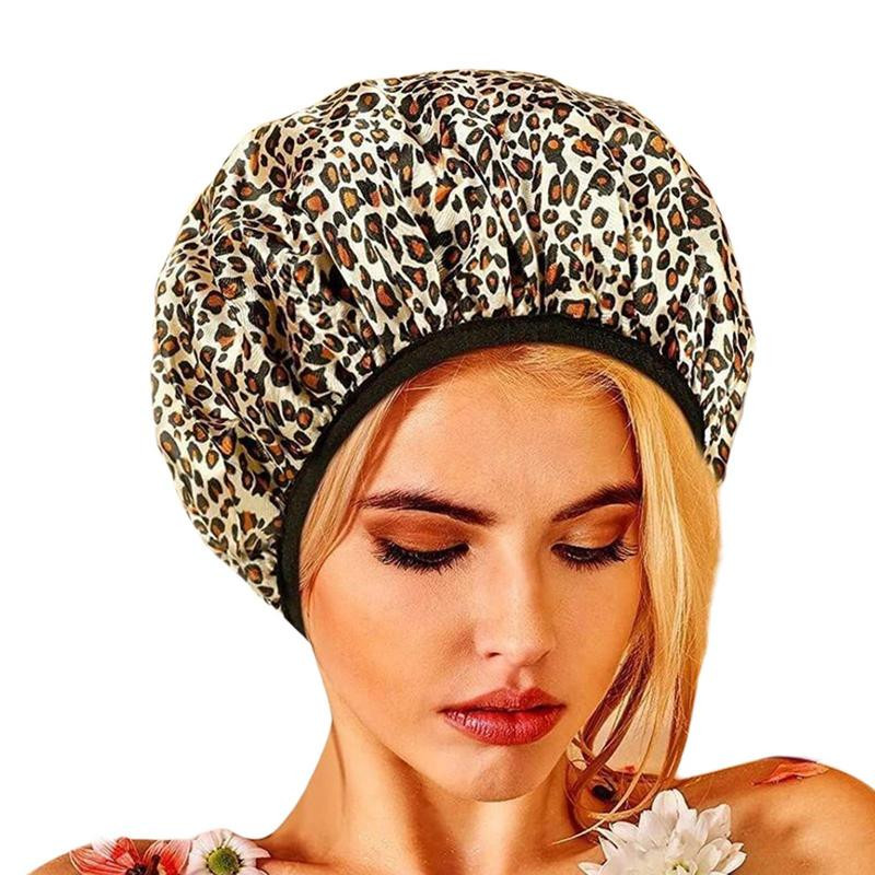 Sieviešu dušas vāciņš, divslāņu ūdensnecaurlaidīgs, ātri žūstošs vannas cepure, īpaši absorbējoša mikrošķiedras matu vannas cepure sievietēm