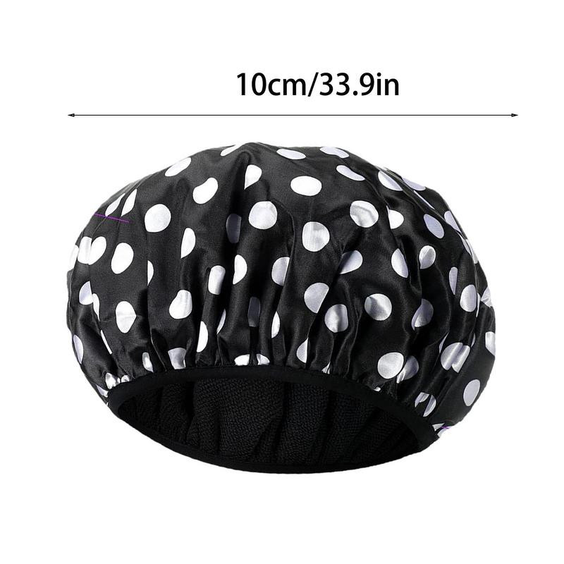 Sieviešu dušas vāciņš, divslāņu ūdensnecaurlaidīgs, ātri žūstošs vannas cepure, īpaši absorbējoša mikrošķiedras matu vannas cepure sievietēm