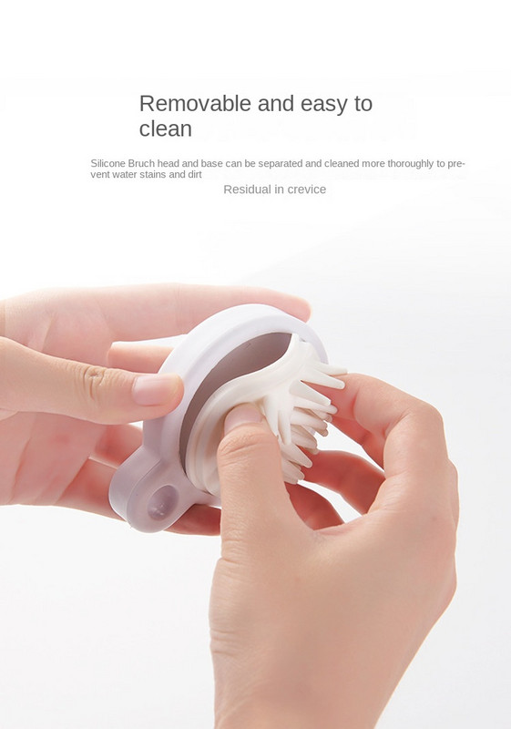 Silikonska glava Tijelo za pranje Čista kosa Masažer Šampon Masažni češalj Četka za masažu Četka za masažu vlasišta Četka za kosu Šampon