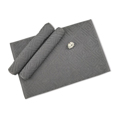 Luksusa žakarda biezināts kokvilnas vannas paklājiņš - absorbējošs grīdas dvielis viesnīcai, SPA - vannas paklājs, mīksts neslīdošs vannas istabas paklājiņš un paklājs