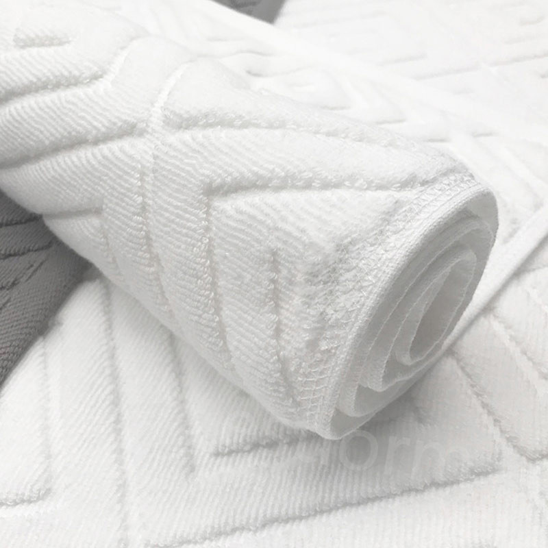 Luksusa žakarda biezināts kokvilnas vannas paklājiņš - absorbējošs grīdas dvielis viesnīcai, SPA - vannas paklājs, mīksts neslīdošs vannas istabas paklājiņš un paklājs
