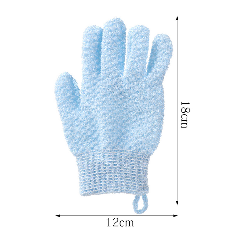 Soft Scrub Mitt Rub Exfoliator dušas spa Divpusējs biezs vannas dvielis vannas skrubis cimds ķermeņa tīrīšanai pīlings cimds