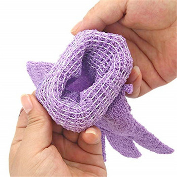 Ръкавици за баня с пет пръста Мека кърпа за душ Скраб за измиване на тяло Деца за дома