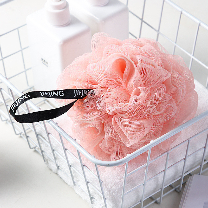 Cvjetna kugla za kupanje Ručnik za ribanje Čišćenje tijela Slovo Mrežasta spužva za pranje tuša za tijelo za kupaonski pribor