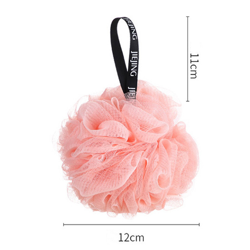 Cvjetna kugla za kupanje Ručnik za ribanje Čišćenje tijela Slovo Mrežasta spužva za pranje tuša za tijelo za kupaonski pribor