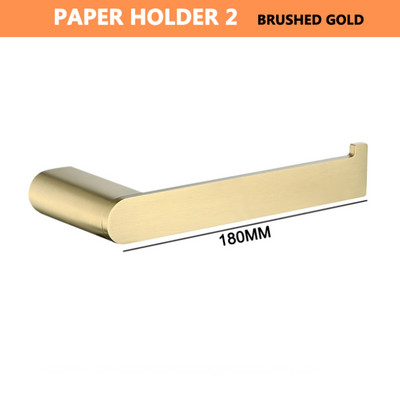 Držač papira Kukica za policu za maramice Zlatna mat crna Metalna siva kromirana ružičasta zlatna Naprava za WC školjku Zidni metalni vijci