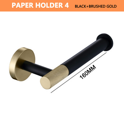 Držač papira Kukica za policu za maramice Zlatna mat crna Metalna siva kromirana ružičasta zlatna Naprava za WC školjku Zidni metalni vijci