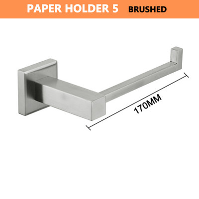 Držač papira Kukica za policu za maramice Zlatna mat crna Metalna siva kromirana ružičasta zlatna Naprava za WC školjku Zidni metalni vijci