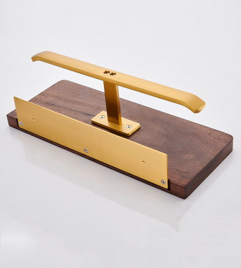 Χαρτοθήκη Αξεσουάρ μπάνιου Χρυσό και ξύλο καρυδιάς Χάρτινη θήκη για χαρτοπετσέτες Βάση χαρτιού τουαλέτας Θήκη τηλεφώνου