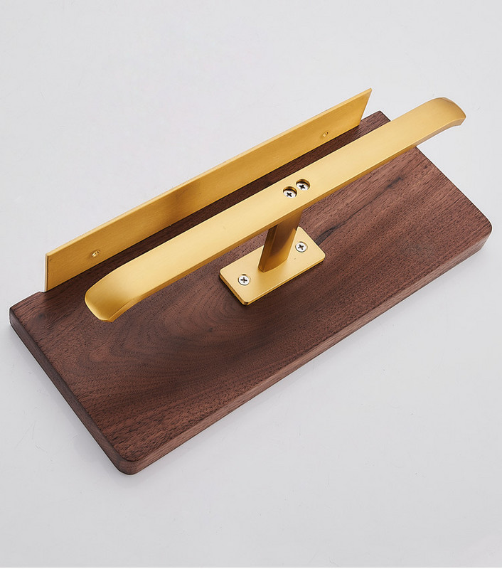 Χαρτοθήκη Αξεσουάρ μπάνιου Χρυσό και ξύλο καρυδιάς Χάρτινη θήκη για χαρτοπετσέτες Βάση χαρτιού τουαλέτας Θήκη τηλεφώνου