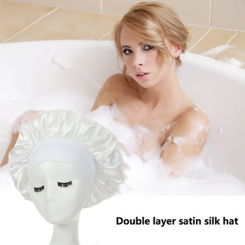 Капачка за душ за еднократна употреба Пластмасова водоустойчива шапка Хотелска боя за коса Душ Прозрачна пластмасова шапка за салон за красота Cling