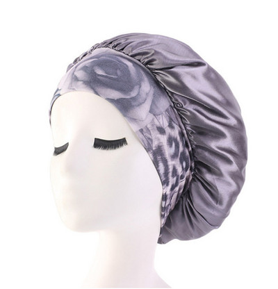 2022. g. jauna modes sieviešu satīna nakts miega cepure, matu vāka cepure, zīda galvas vāka apdruka, plata elastīga josla